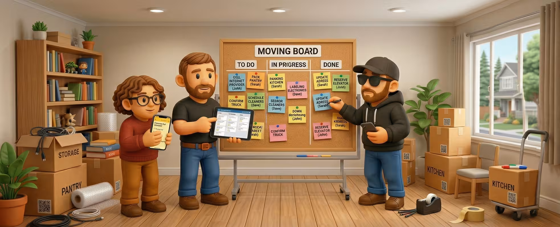 Employees at Cactus Moving are developing a task management system.